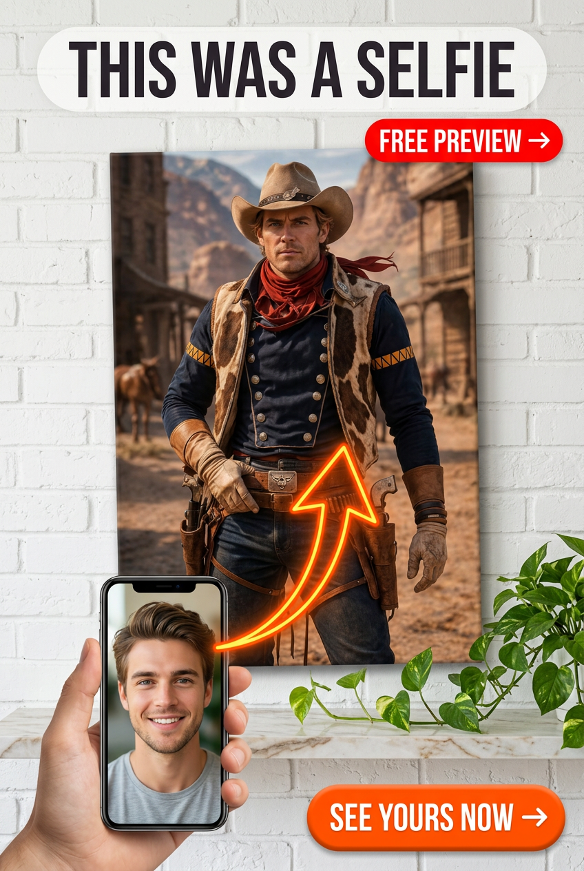 Custom Wanted Poster — $5000 Reward Vintage Canvas from Photo