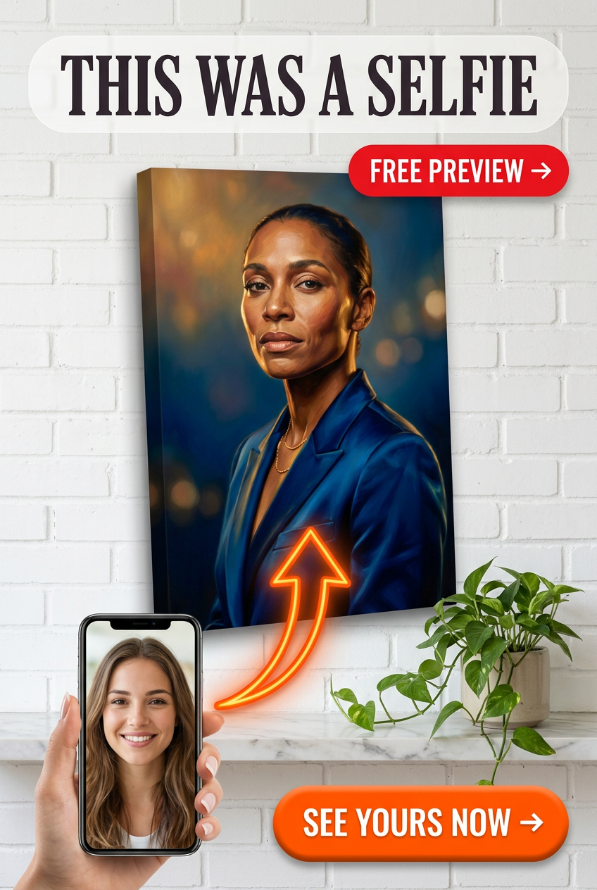 Custom Royal Woman Portrait — Regal Canvas from Photo