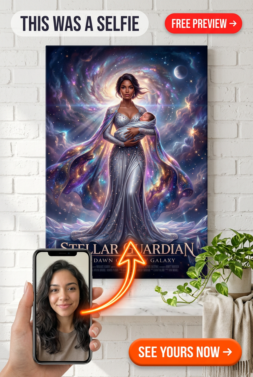 Custom Fantasy Single Woman Portrait — Heroic Galaxy Canvas