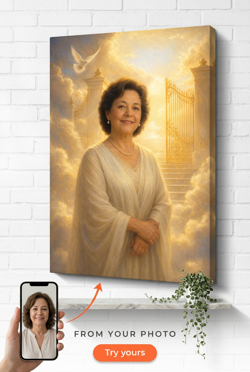 In Loving Memory Custom Portrait from Photo | Personalized Undefined Gift