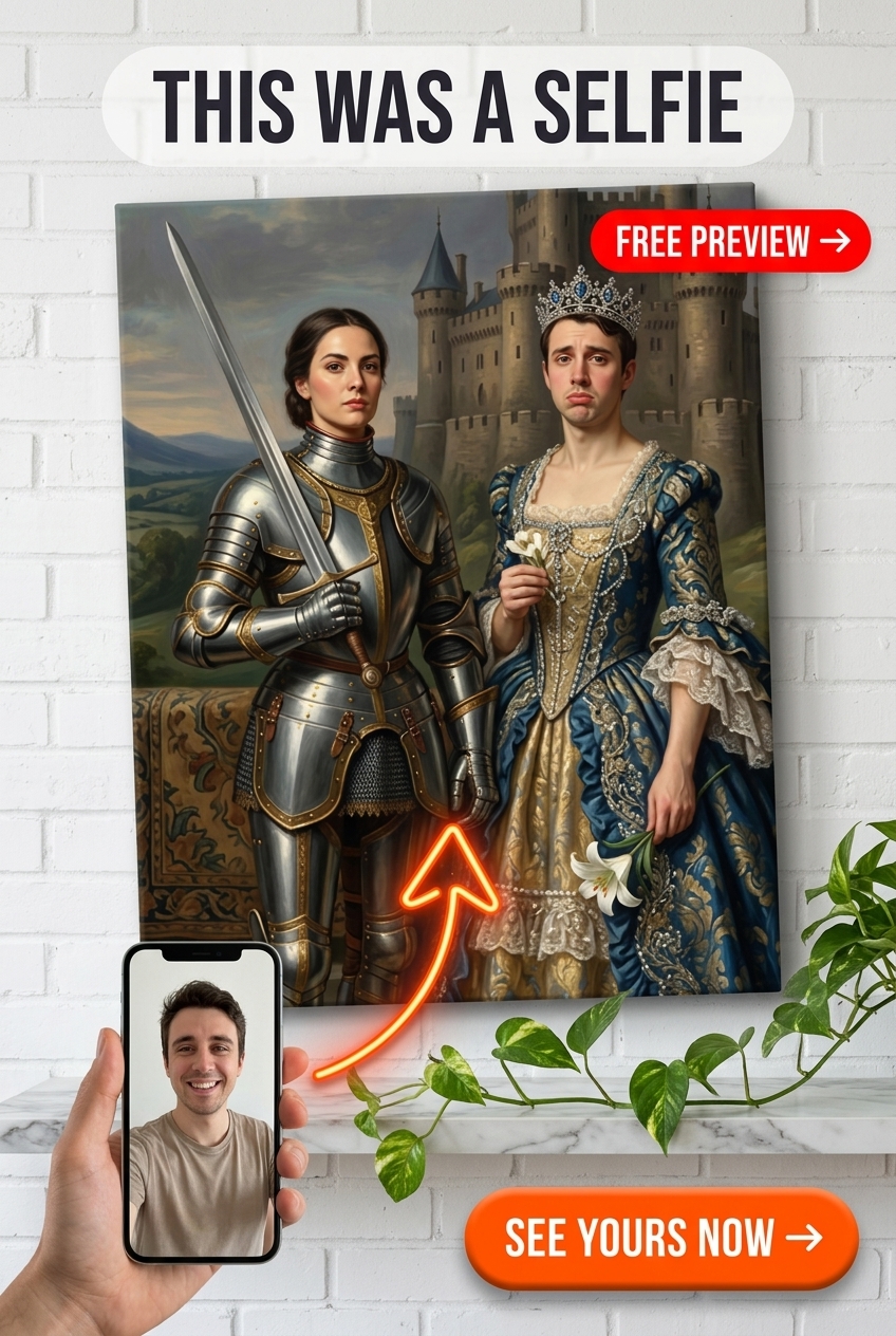 Portrait Personnalisé Échange d'Armure Royale