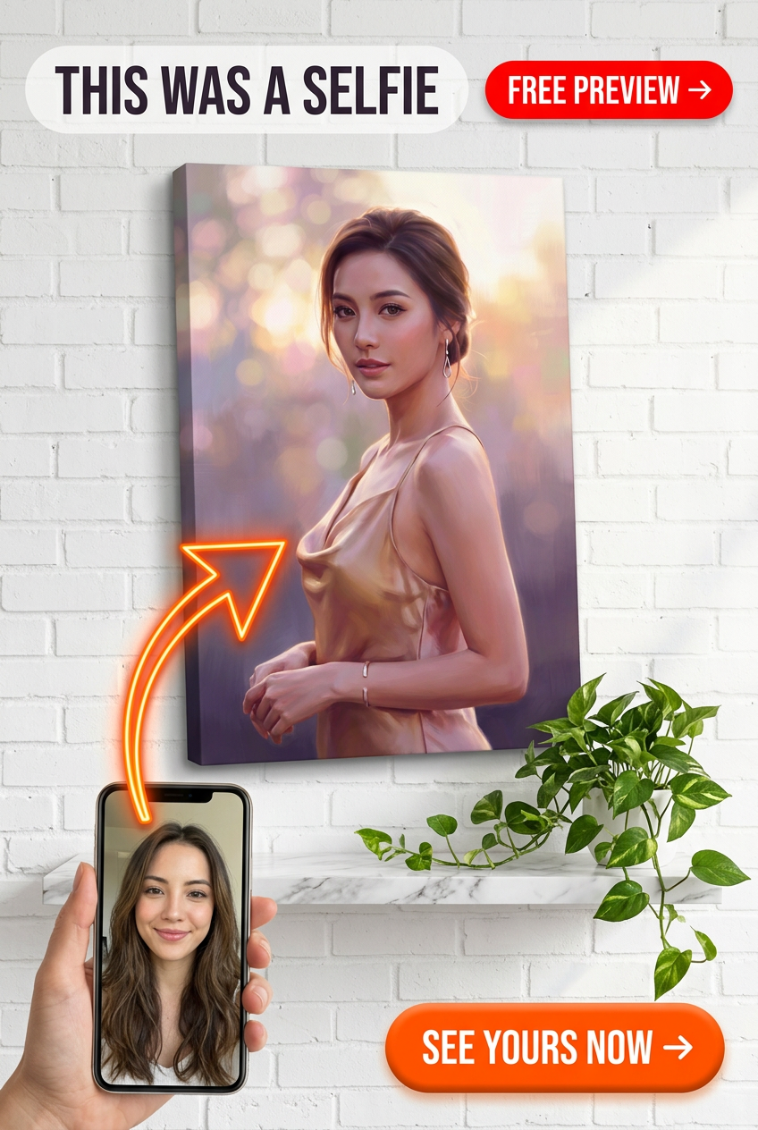 Custom Renaissance Woman Portrait — Serene Canvas Art from Photo
