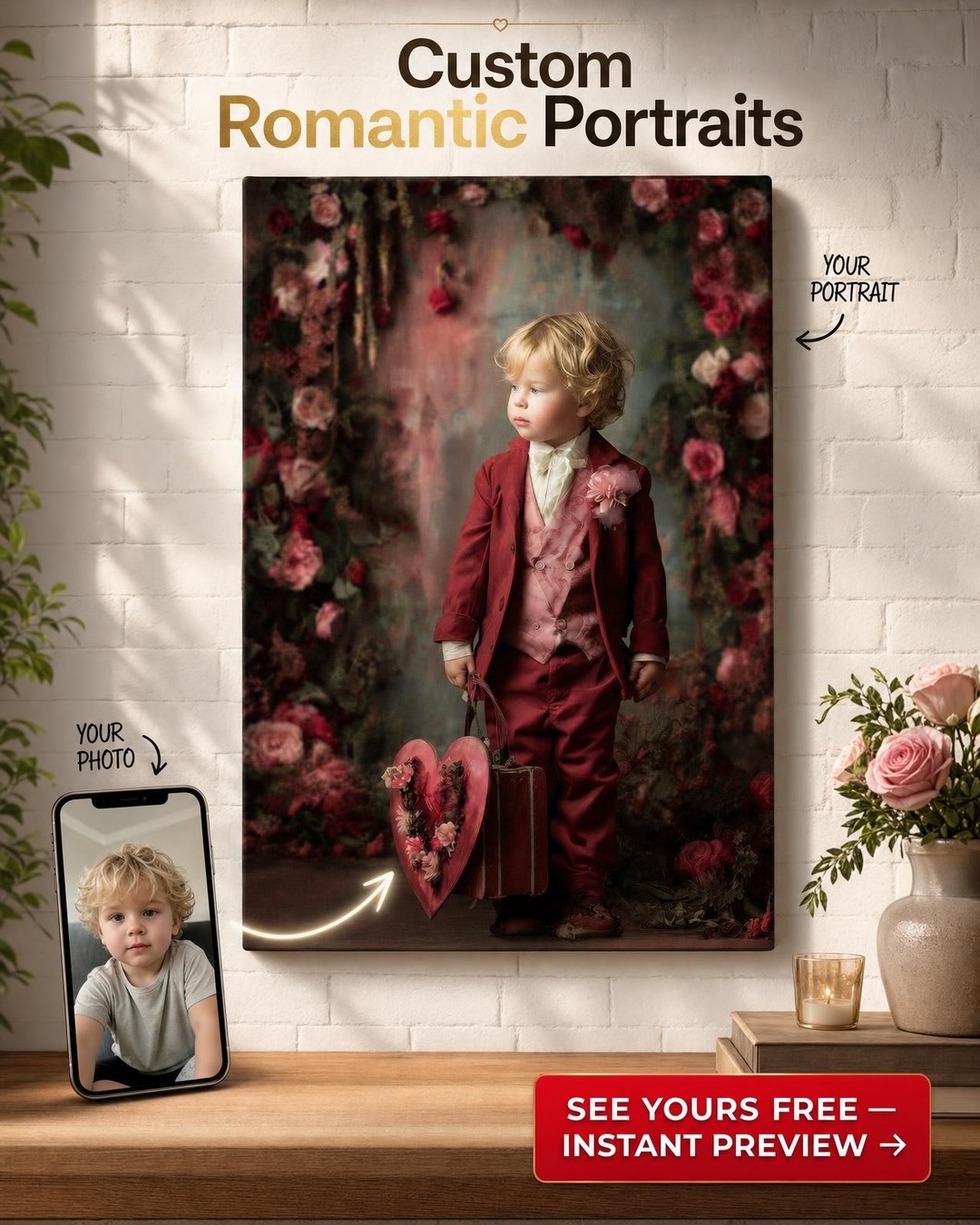 Custom Portrait from Photo | Personalized Canvas Gift