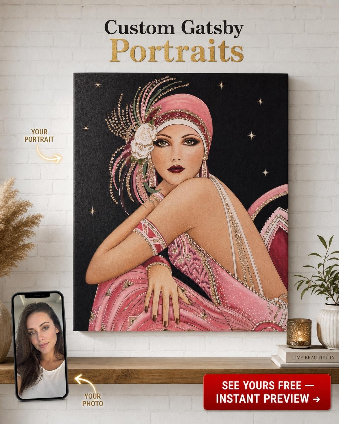Custom Portrait from Photo | Personalized Canvas Gift