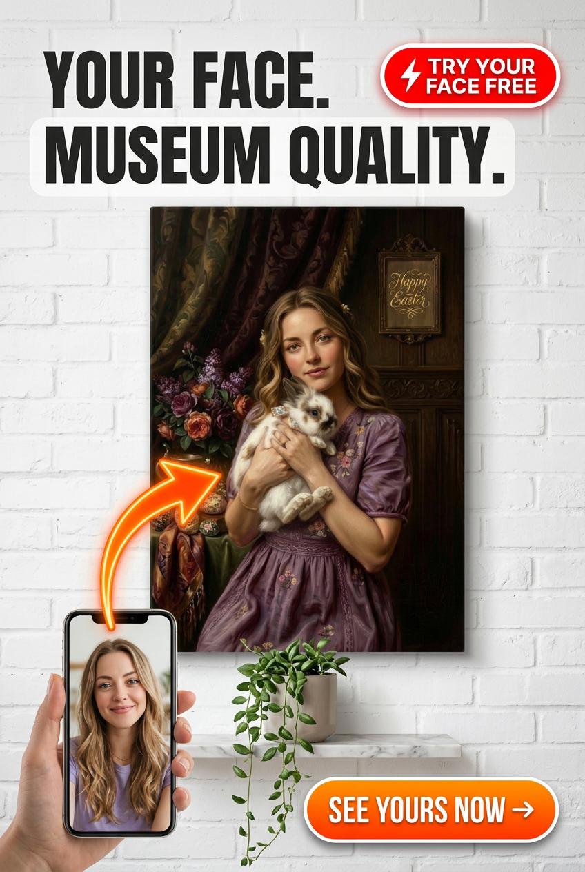 A charming portrait featuring a lovely woman in a delightful lavender dress, gen - Best Canvas Gifts 2026: Expert-Ranked Custom Ideas - PortraitGift