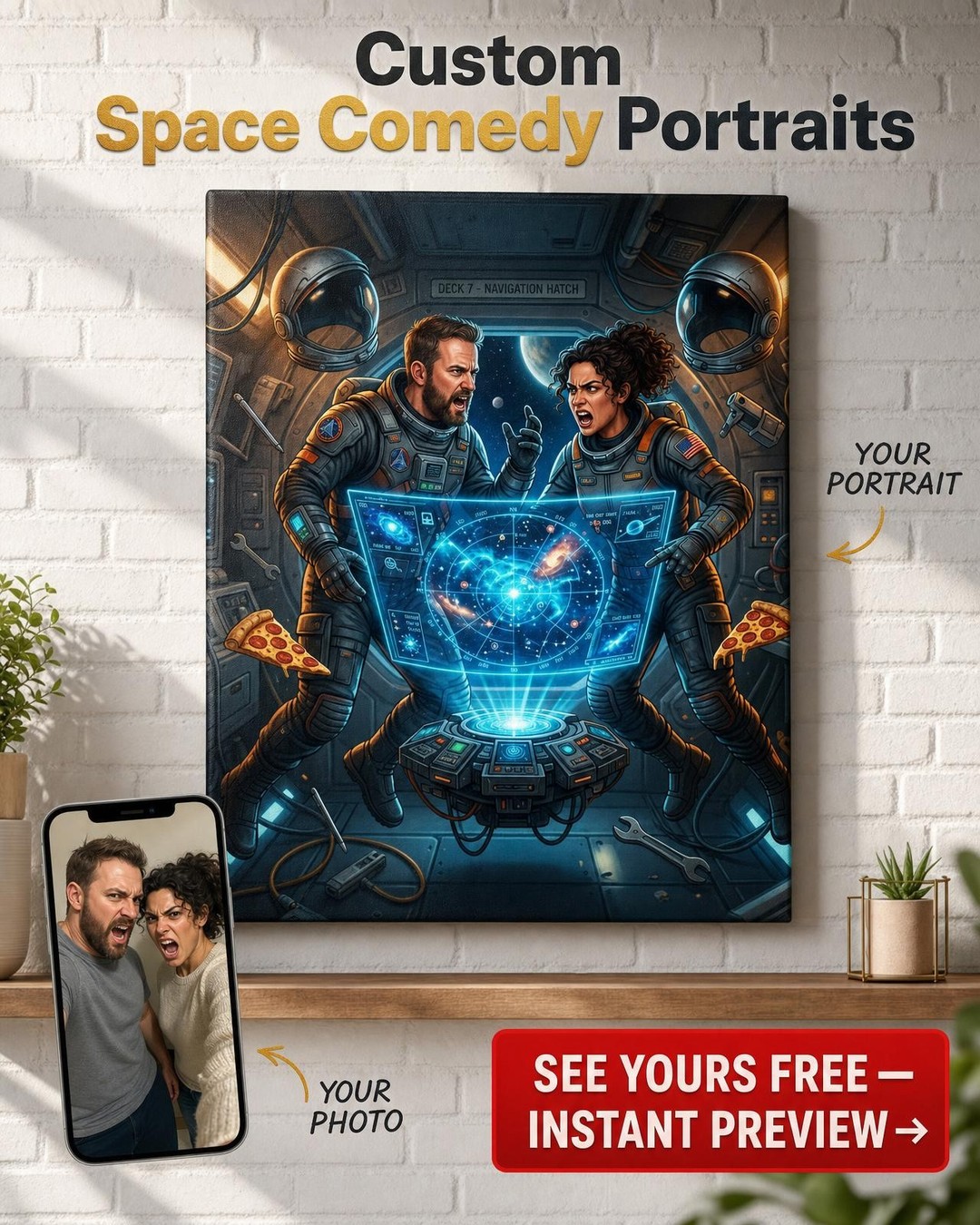 Sci-Fi Couples' Adventure Portrait