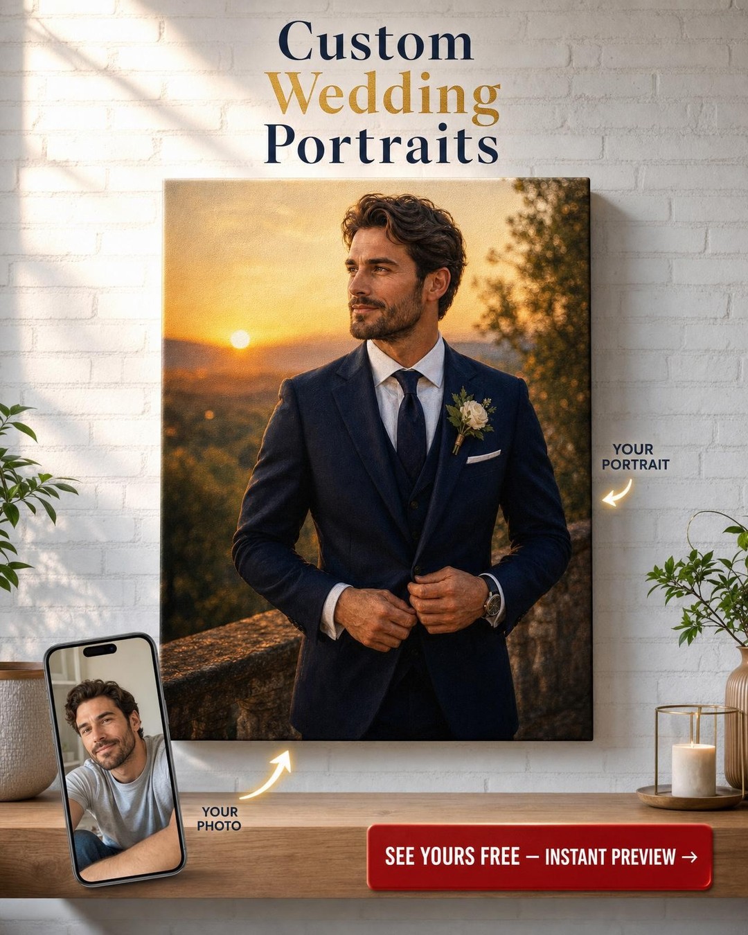 Capture the Magic of Your Big Day with a Sunset Groom Portrait