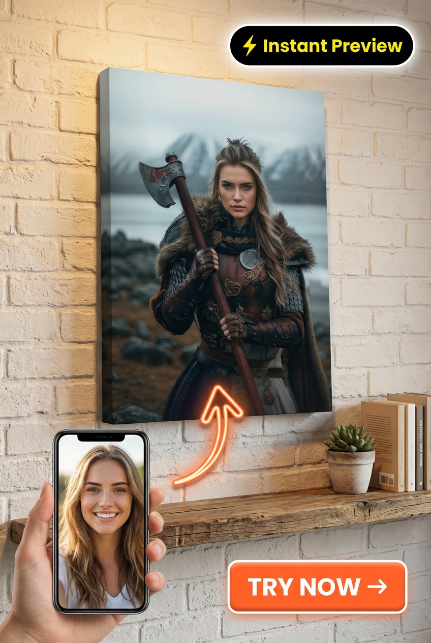 Viking Custom Portrait - Personalized Canvas | Premium Canvas Portraits