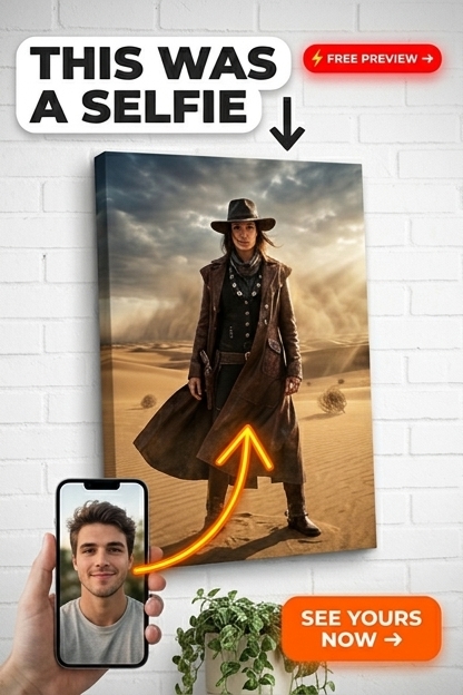 Episches Western-Legenden-Porträt - Meisterwerk der Wüstenduell