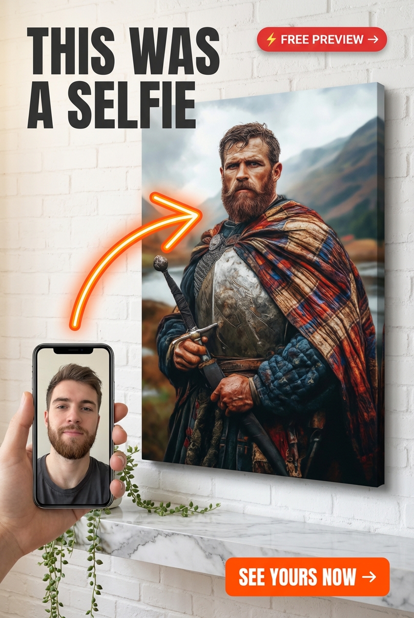 Ritratto Personalizzato Viking da Foto | Regalo Personalizzato per Lui