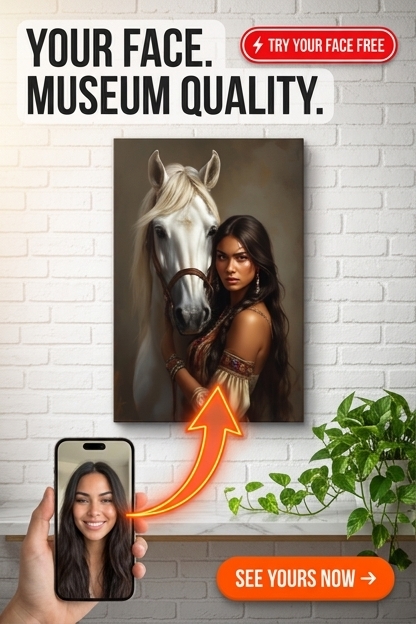 Western Custom Portrait - Personalized Canvas | Premium Canvas Portraits