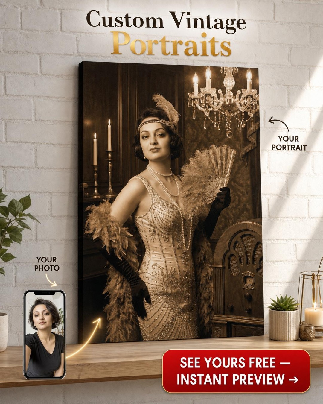 Victorian Glamorous Portrait for Women