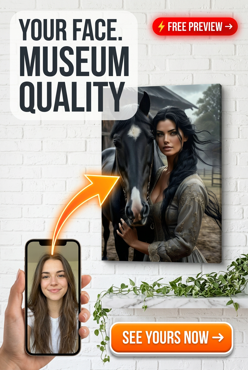 Western-Themed Portrait - Custom Canvas | Premium Canvas Portraits