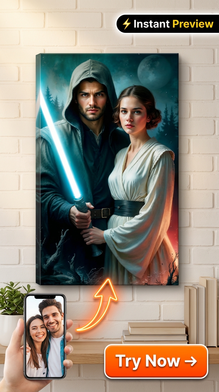 Sci-Fi Custom Portrait - Personalized Gift | Premium Canvas Portraits