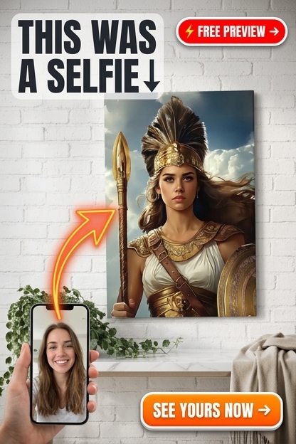 Greek-Inspired Custom Portrait from Photo | Personalized Gift for Her