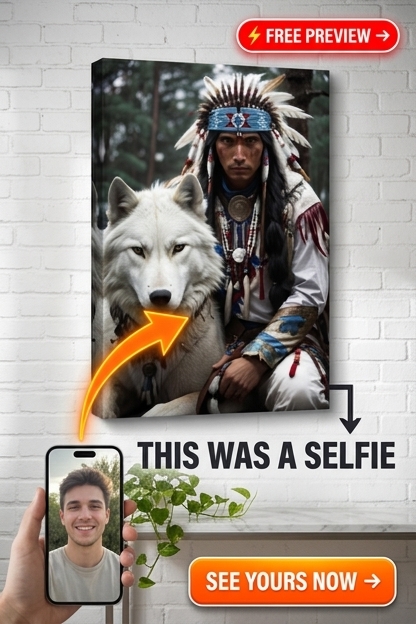 Native American-Inspired Portrait - Personalized Canvas | Premium Canvas Portraits