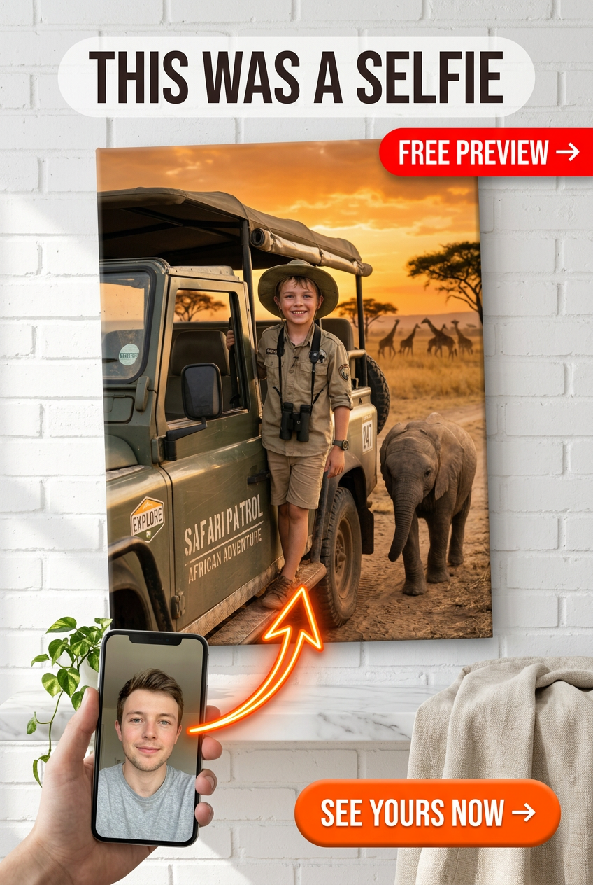 Spersonalizowany Portret Safari Explorer