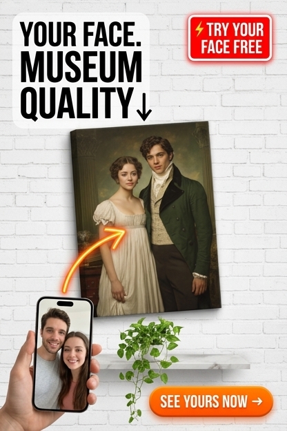 Portret na Zamówienie w Stylu Vintage | Personalizowany Prezent dla Par