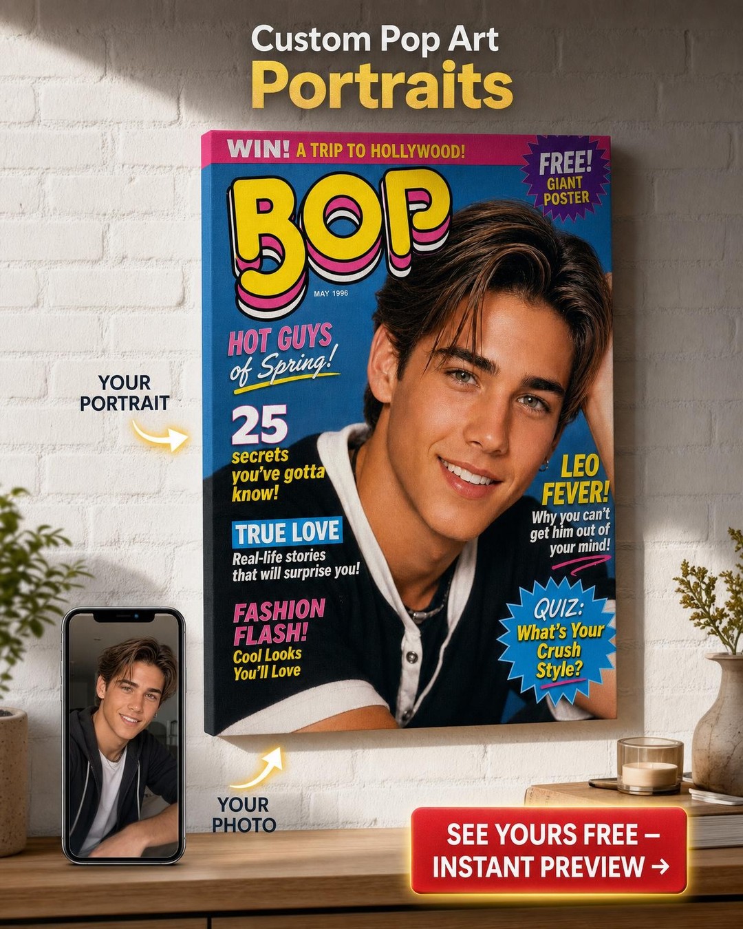Blast from the Past: Your Face on a Retro Magazine Cover