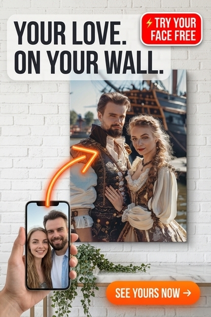 Renaissance-Inspired Custom Portrait from Photo | Personalized Gift for Couples