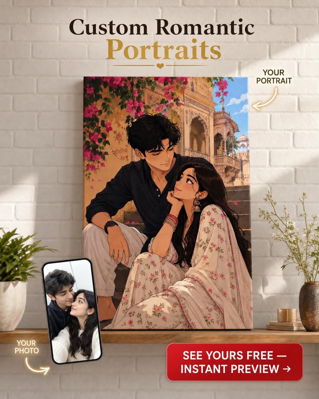 Premium Portrait Custom Portrait from Photo | Personalized Gift