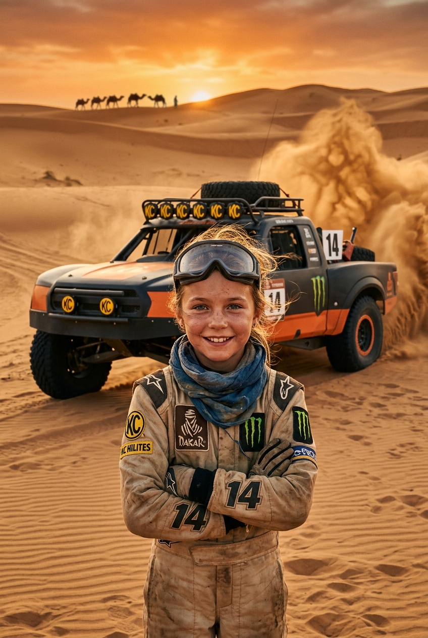 Dakar Desert Racer Custom Portrait - Best Personalized Wedding Gift Ideas 2026 – Unique & Thoughtful Gifts - PortraitGift