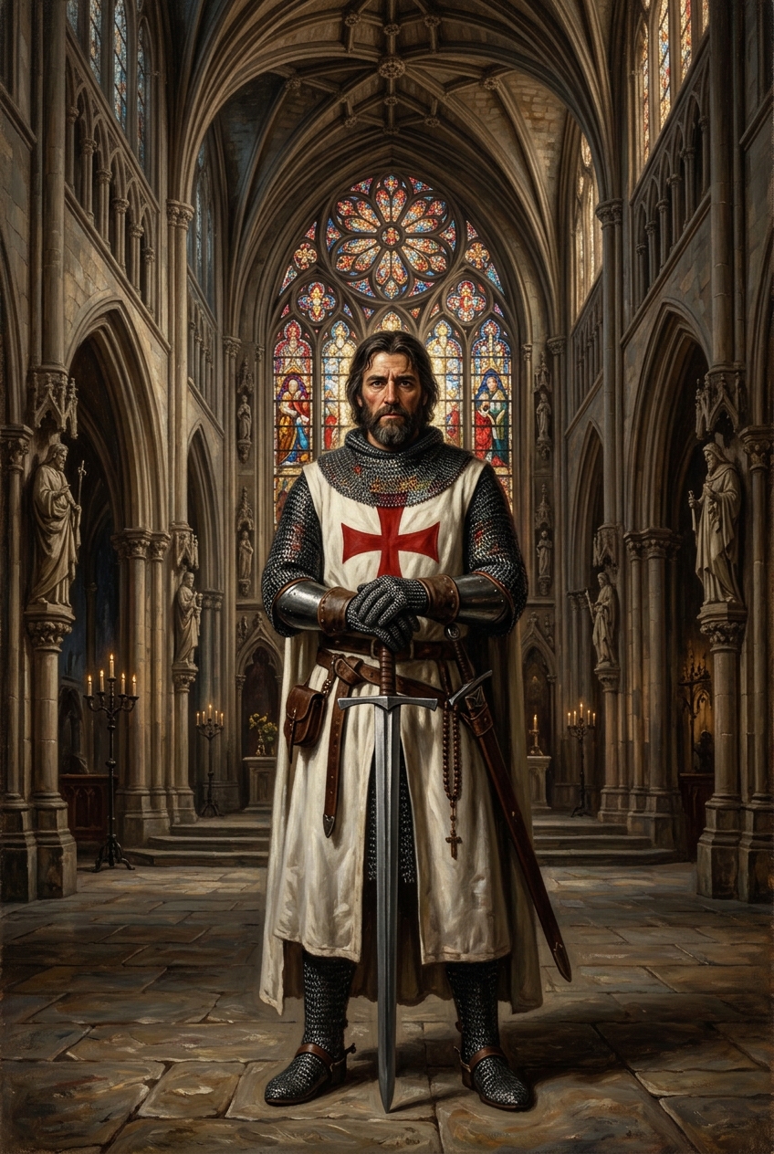 Iron Will of the Templar - Gift Ideas for Girlfriend (2026): Romantic & Creative - PortraitGift