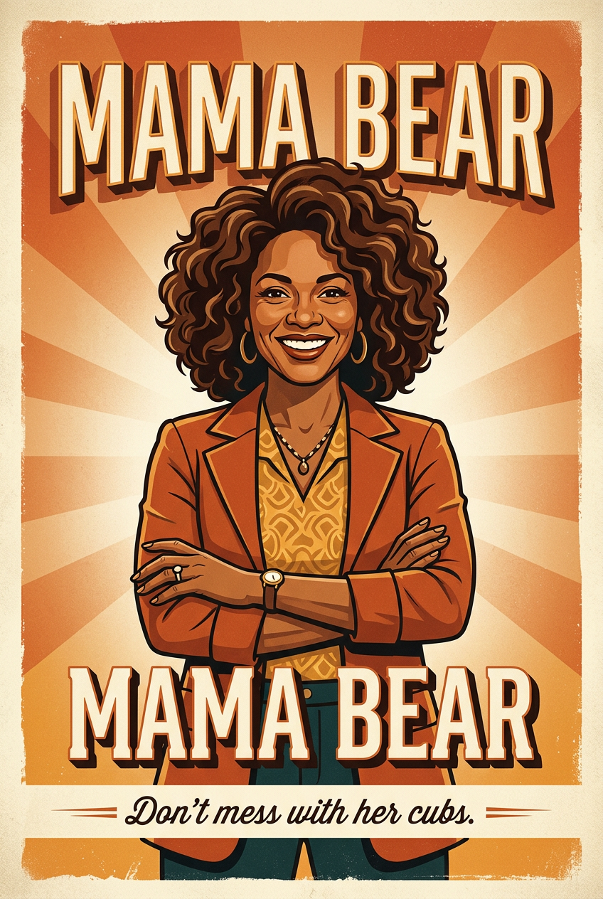 Mama Bear Portrait - 10 Romantic Gift Ideas That Make Someone Special Emotional - PortraitGift