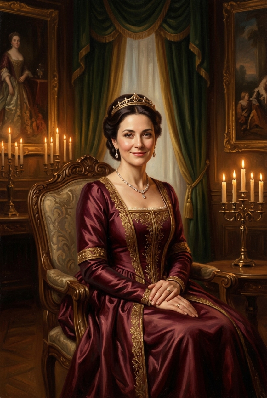 The Candlelight Queen Portrait - Affordable Personalized Gifts That Look Expensive in 2026 - PortraitGift