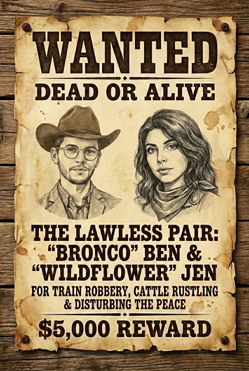 Western Custom Portrait - Personalized Gift | Premium Canvas Portraits