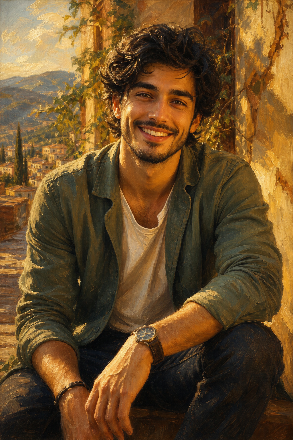 Brother Portrait Canvas — photoreal canvas with face-swap on a template