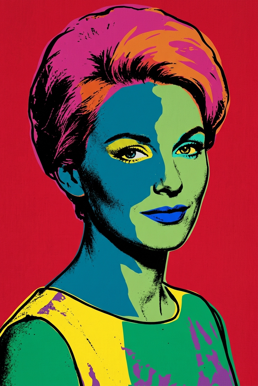 Iconic Diva Custom Portrait Pop Art - Best Christmas Gift Guide: Personalized Portraits That Wow - PortraitGift