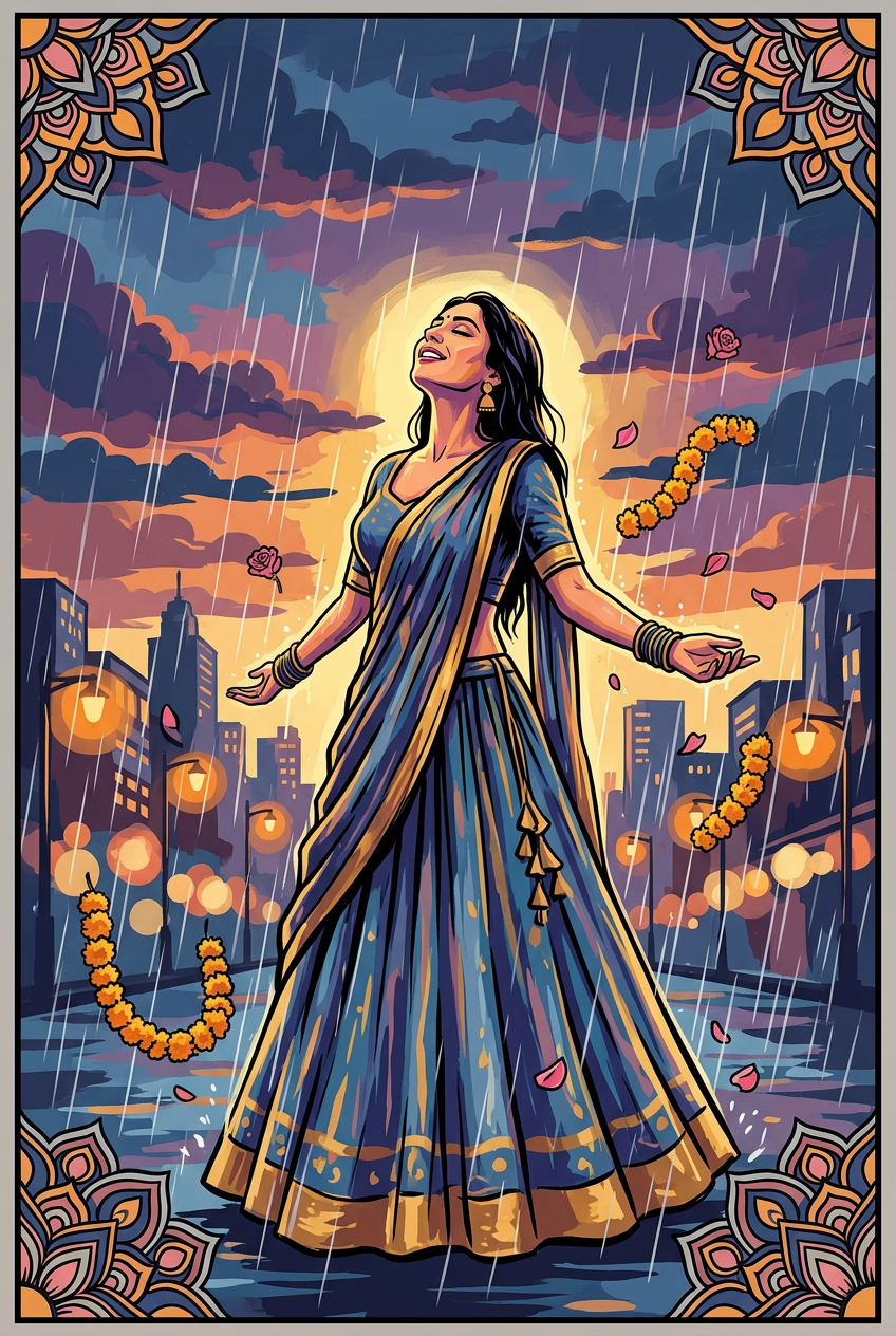 Bollywood Romance Portrait - Best Anniversary Gift Ideas for 2026 | Personalized & Unique Presents - PortraitGift