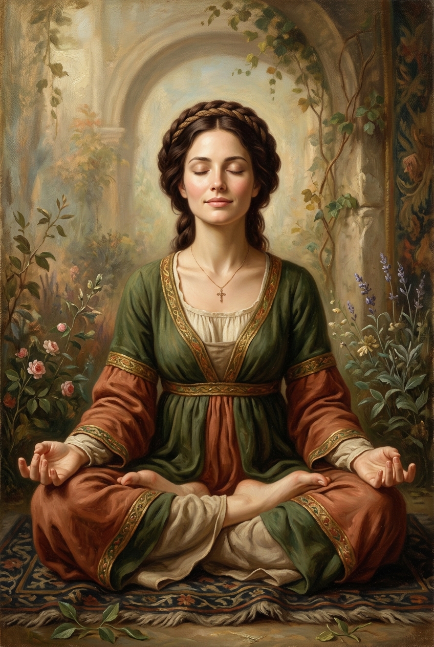 Yoga Master Serenity Custom Portrait - Gift Ideas for Girlfriend: Romantic & Creative (2026) - PortraitGift