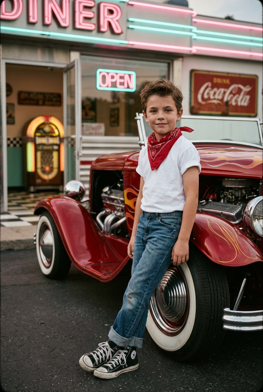 Hot Rod Rebel Custom Portrait - Best Christmas Gift Ideas 2023: Unique Personalized Portraits & More - PortraitGift