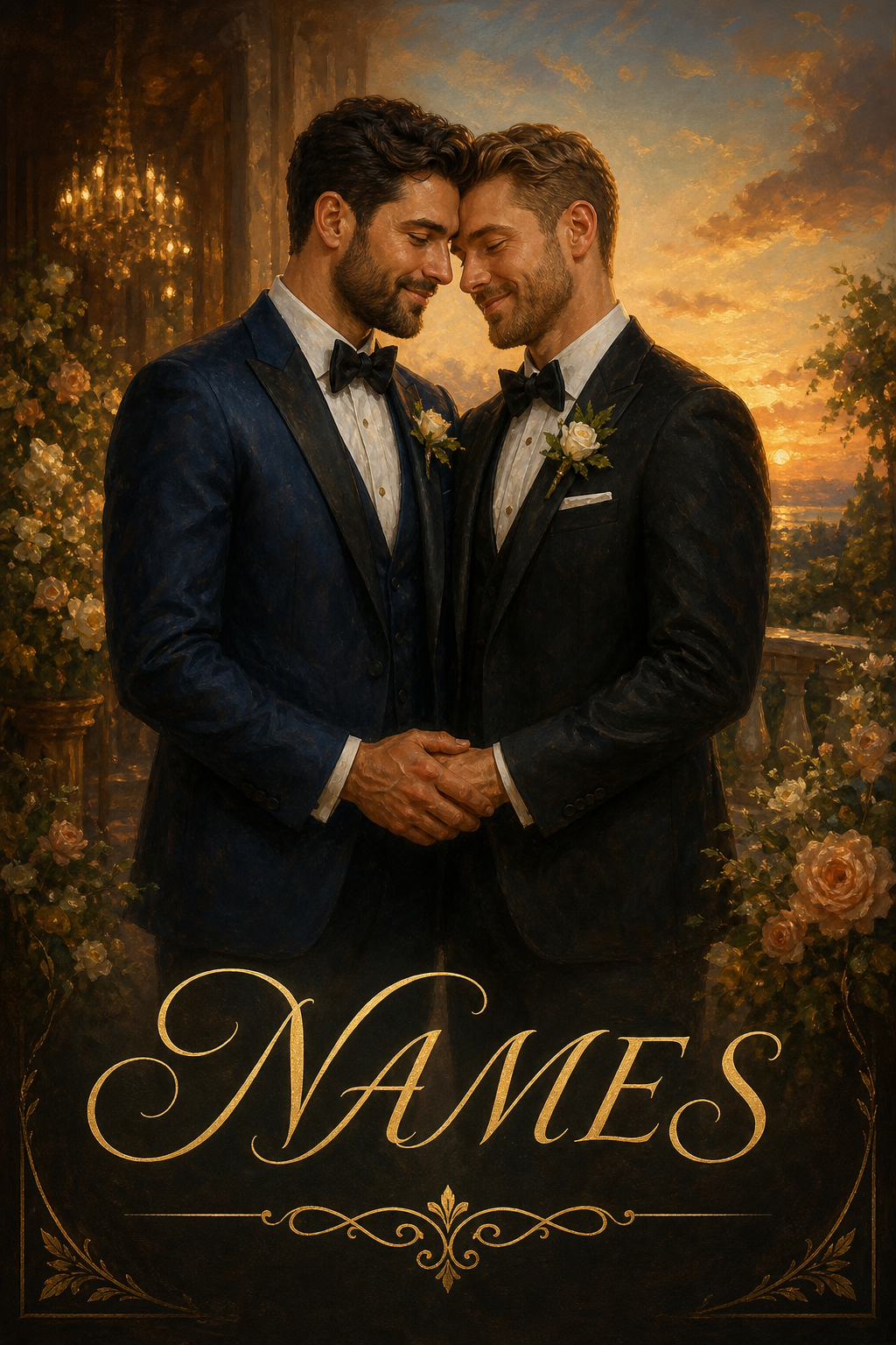 Custom Anniversary Couple Portrait — Timeless AI Art from Photo