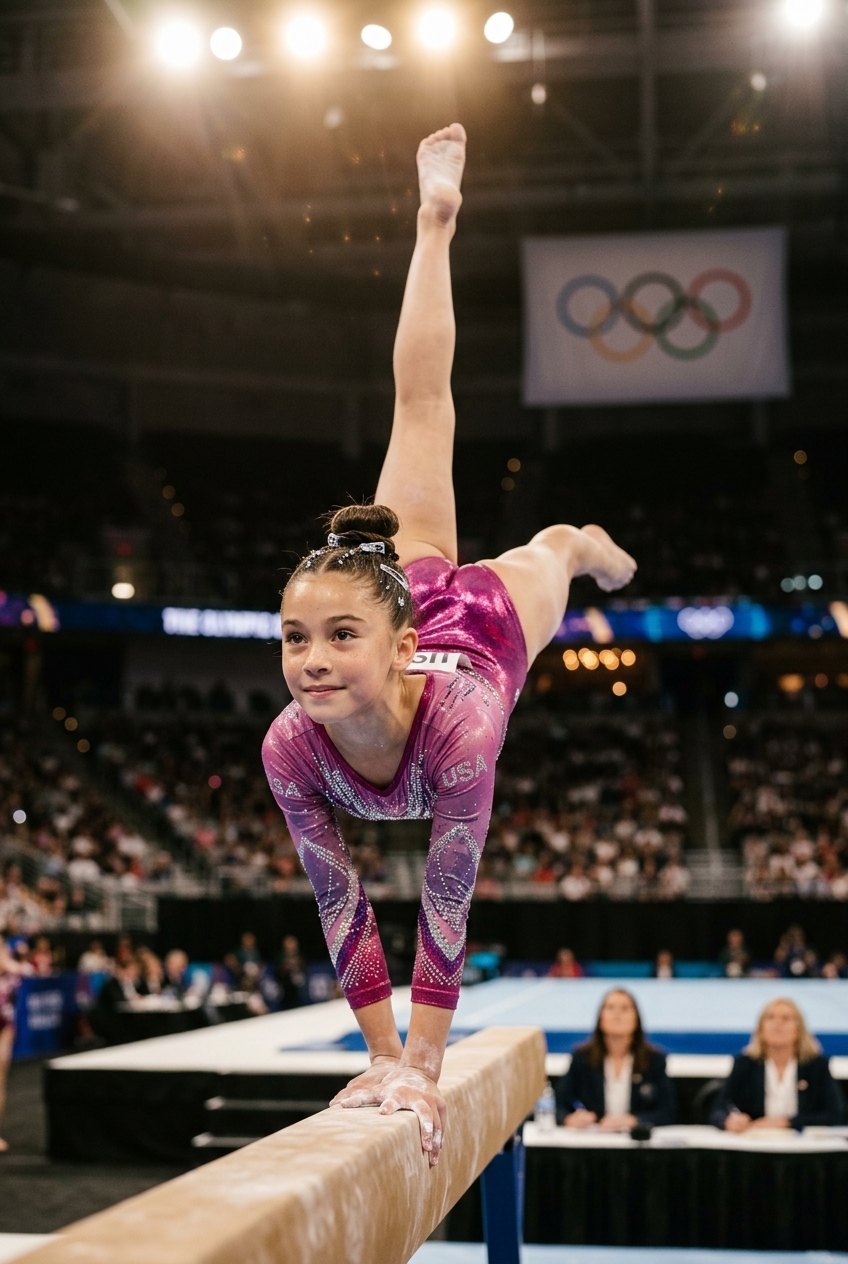 Gymnastics Star Kids Portrait - Best Personalized Wedding Gift Ideas for 2026 | Unique & Thoughtful Gifts - PortraitGift