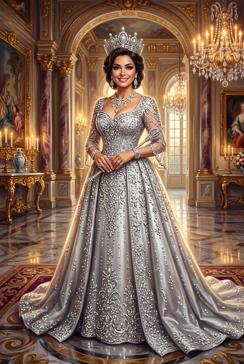 The Diamond Queen Portrait - Best Graduation Gift Ideas 2026 — Personalized & Unique - PortraitGift