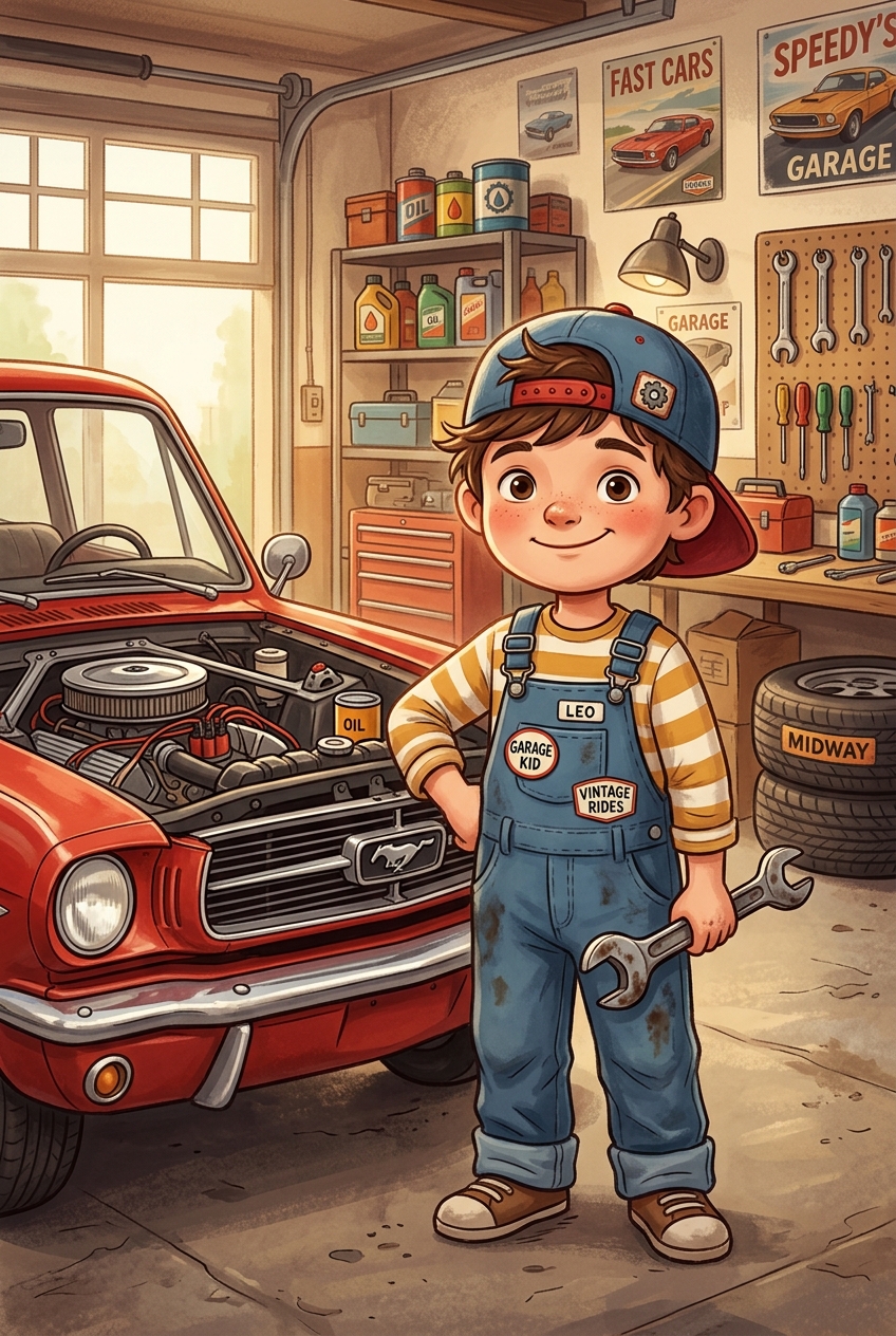 Tiny Mechanic Custom Portrait - Best Personalized Portrait Gift – Unique Custom Portrait Ideas for All Occasions - PortraitGift