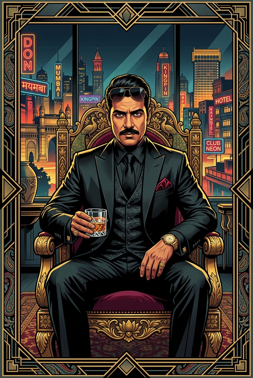 Bollywood Don Portrait - Best Retirement Gift Ideas — Unique & Personalized Retirement Presents - PortraitGift