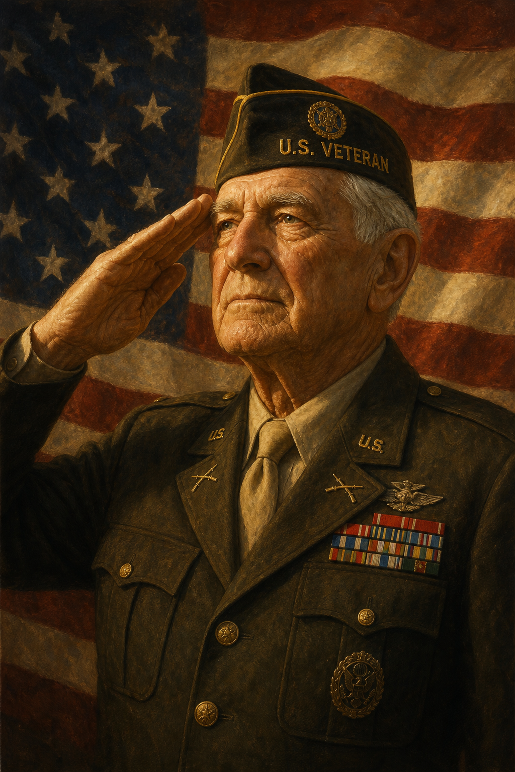 Custom Military Single-Man Portrait — Heroic AI Art from Photo