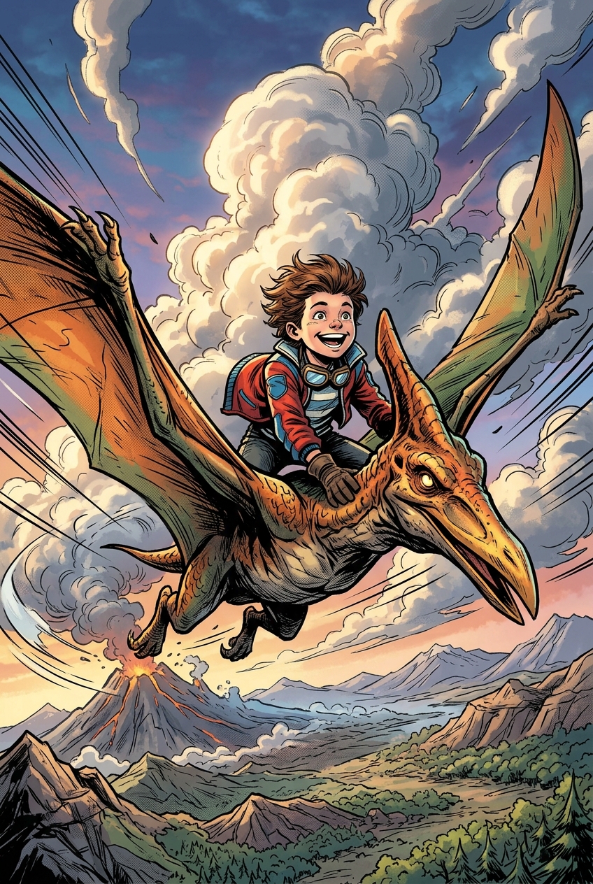 Pterodactyl Flight Buddy Custom Portrait - Best Gifts for Couples 2026: Top 10 Personalized, Ranked - PortraitGift