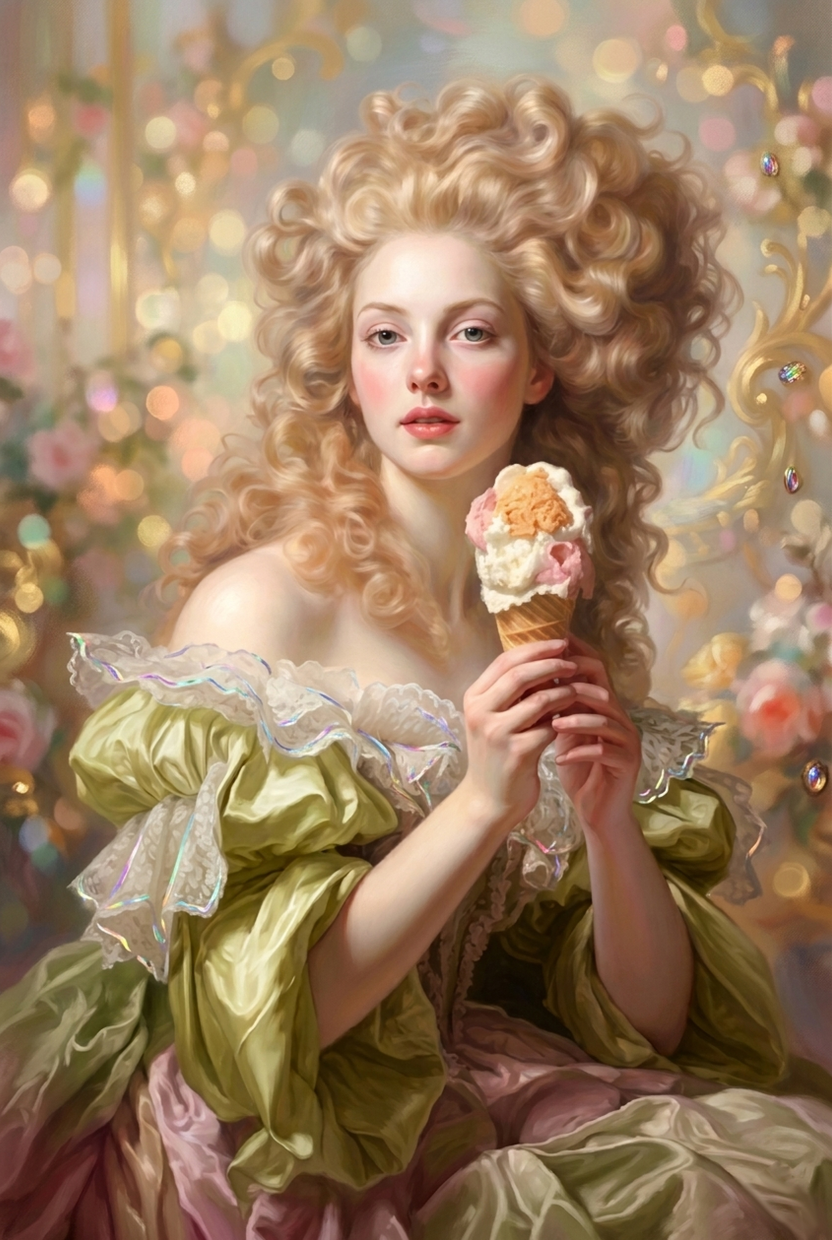 Baroque Costume Custom Portrait from Photo | Personalized Gift for Her - Best Christmas Gift Ideas: Thoughtful & Unique Presents for Everyone - PortraitGift