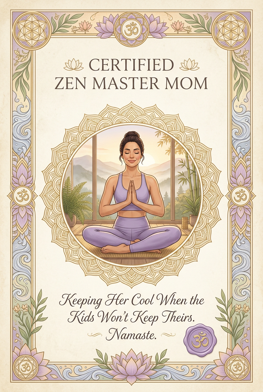 Best Yoga Mom Certificate - Best Valentine's Day Gift Ideas for Them: Unique Personalized Gifts - PortraitGift