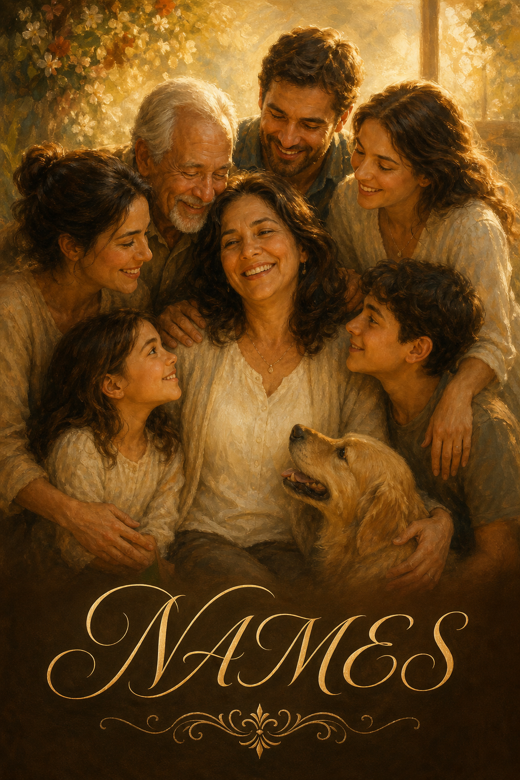Custom GetWell Family Portrait — Healing Moments from Photo