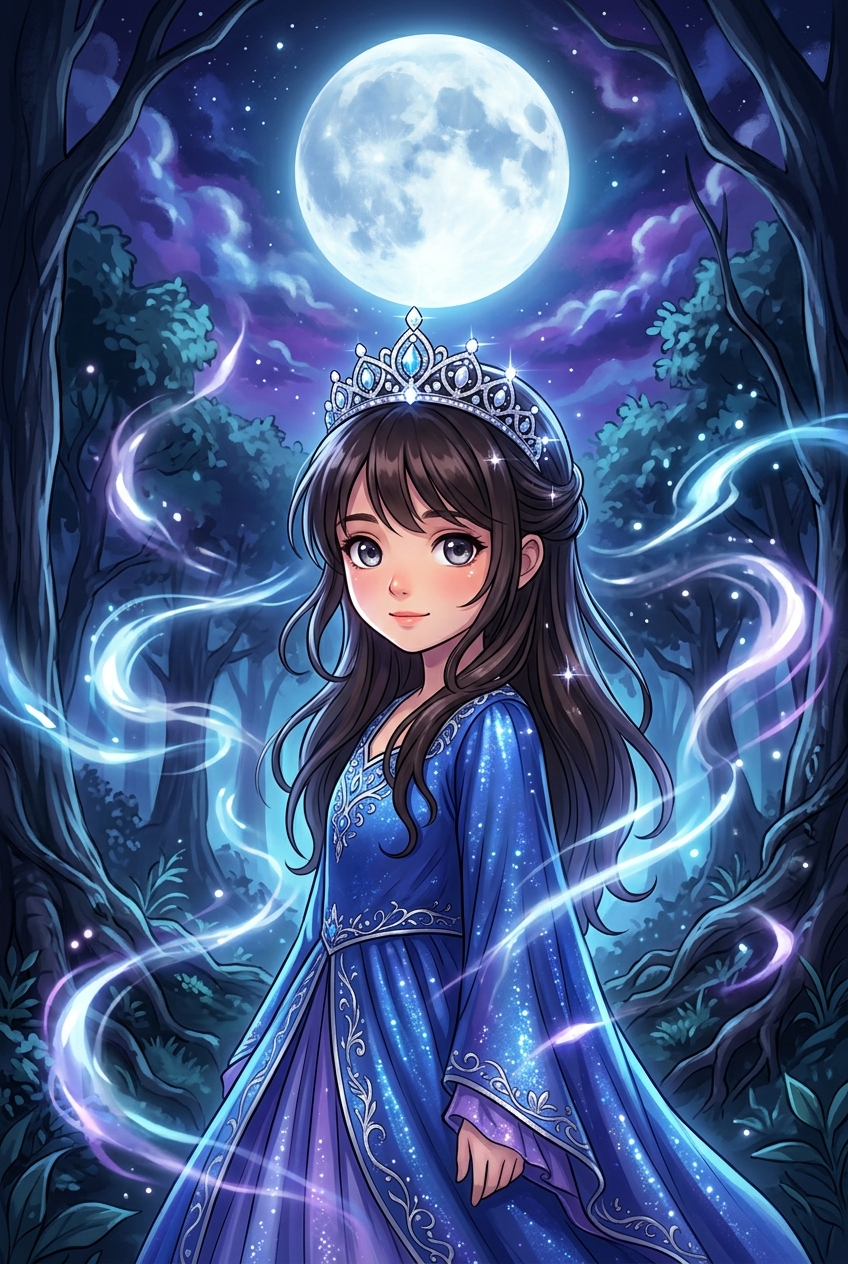 Moonlit Enchantress Custom Portrait - Best Personalized Gifts for Husband (2026) He’ll Love - PortraitGift