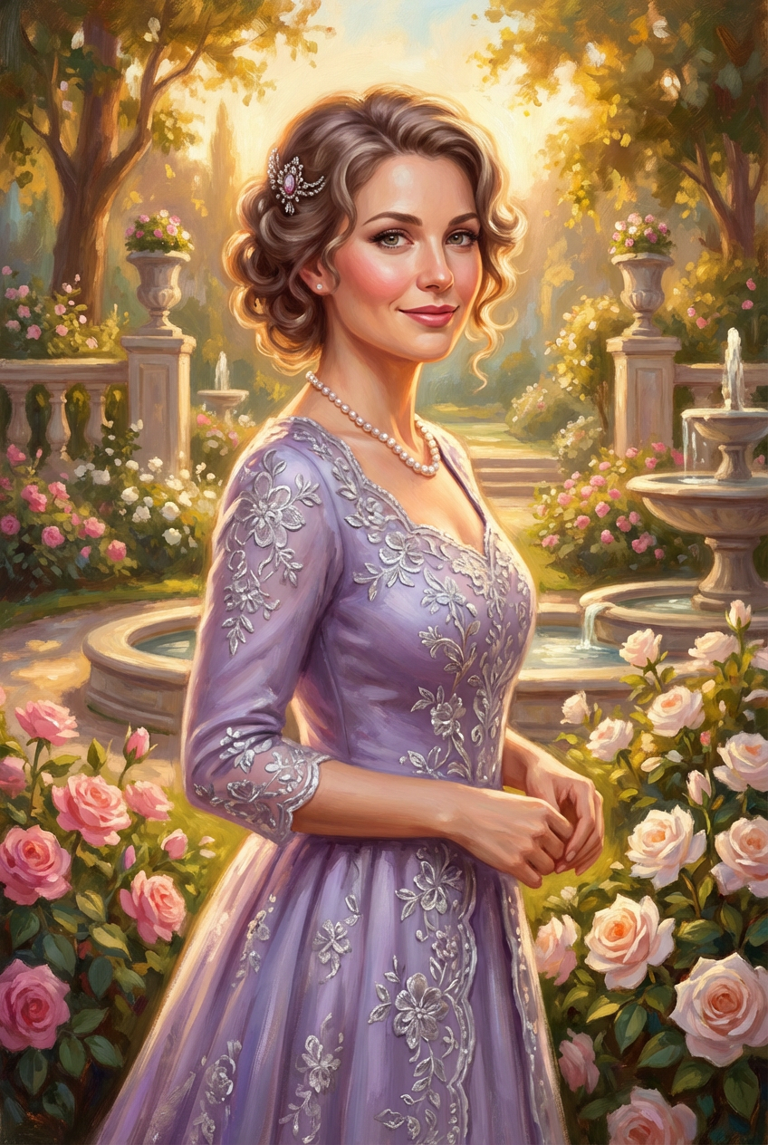 The Garden Duchess Portrait - Best Personalized Portrait Gift Ideas for Every Occasion - PortraitGift