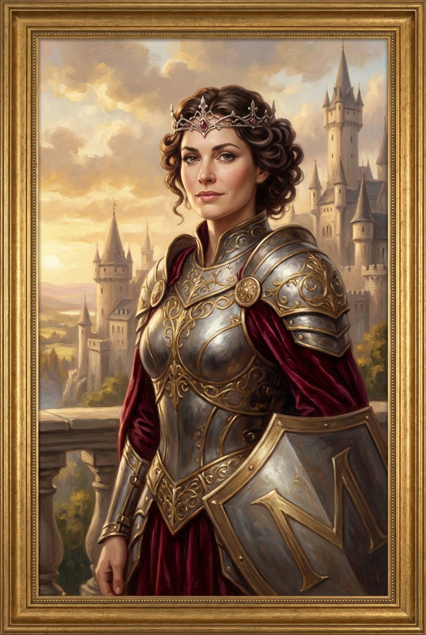 The Warrior Queen Portrait - Best Personalized Portrait Gift for Women | Unique Custom Portraits - PortraitGift