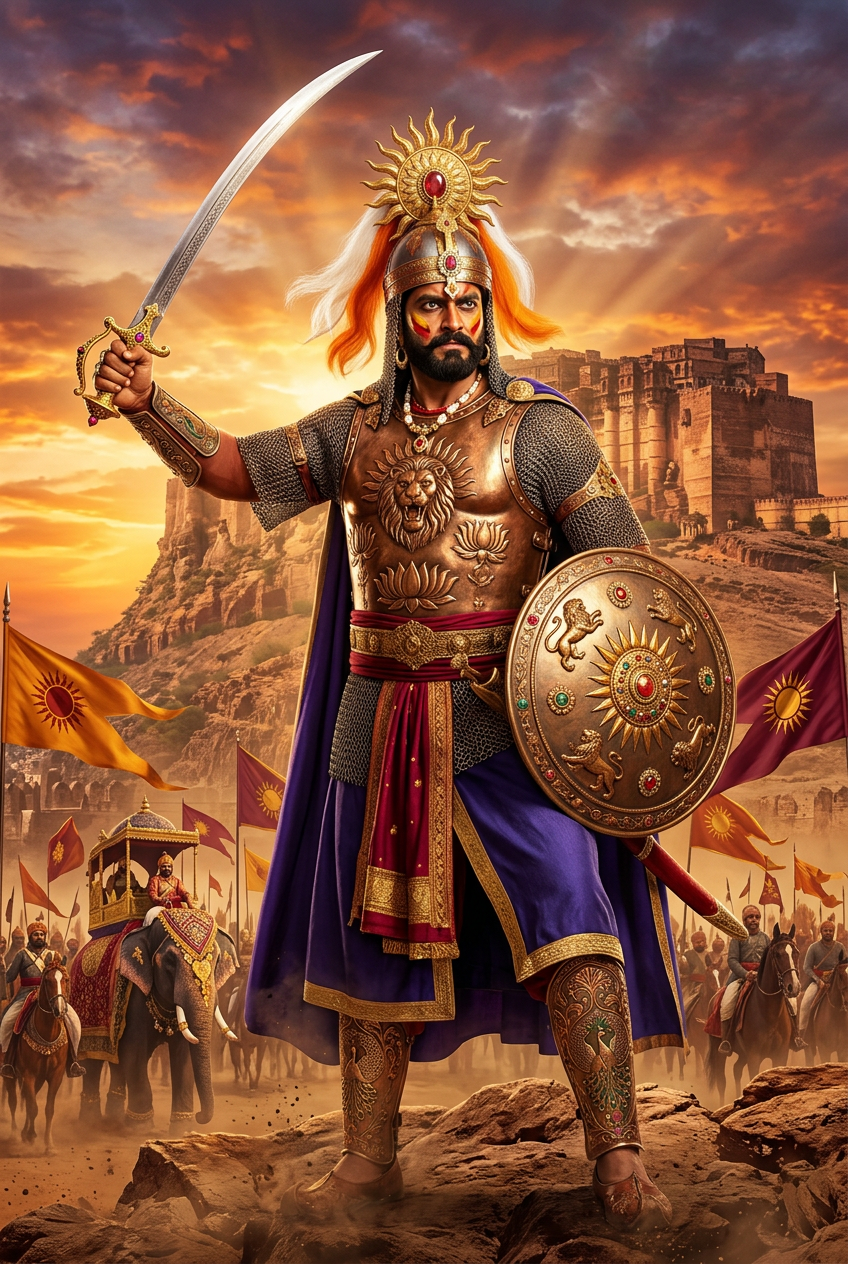 Bollywood Warrior King Portrait - Best Christmas Gift Ideas 2024: Unique Personalized Gifts for Everyone - PortraitGift