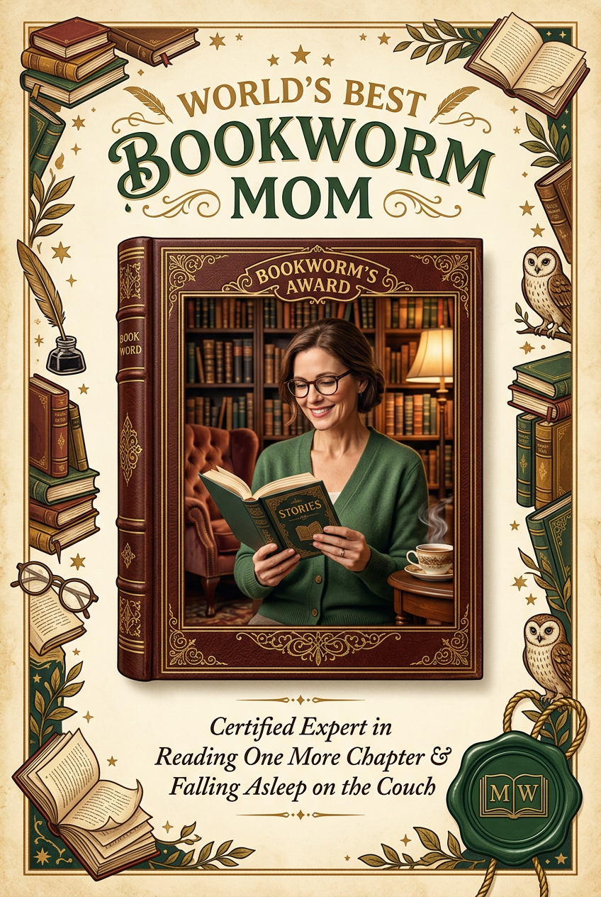 Best Bookworm Mom Certificate - Gift Ideas for Mom Who Has Everything in 2026 | Personalized & Unique - PortraitGift